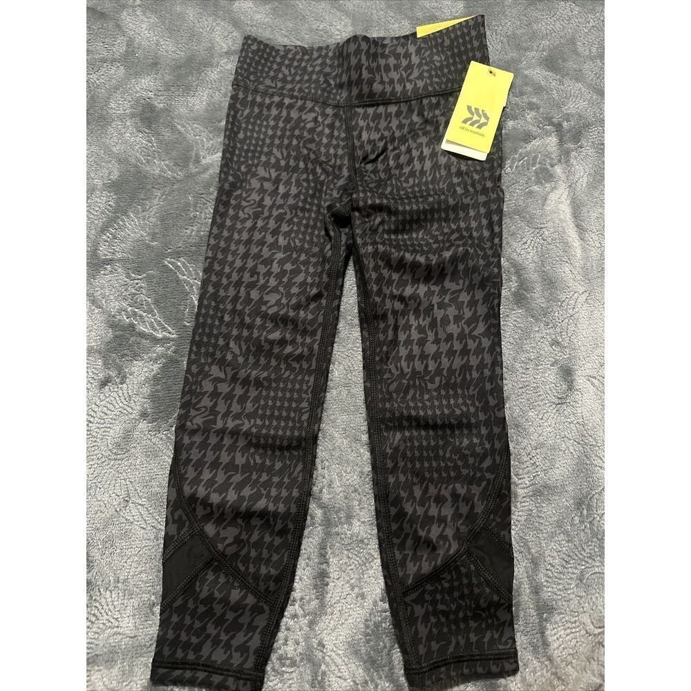 All in motion Girls' Leggings  High rise Black Size XS(4/5). NWT. P